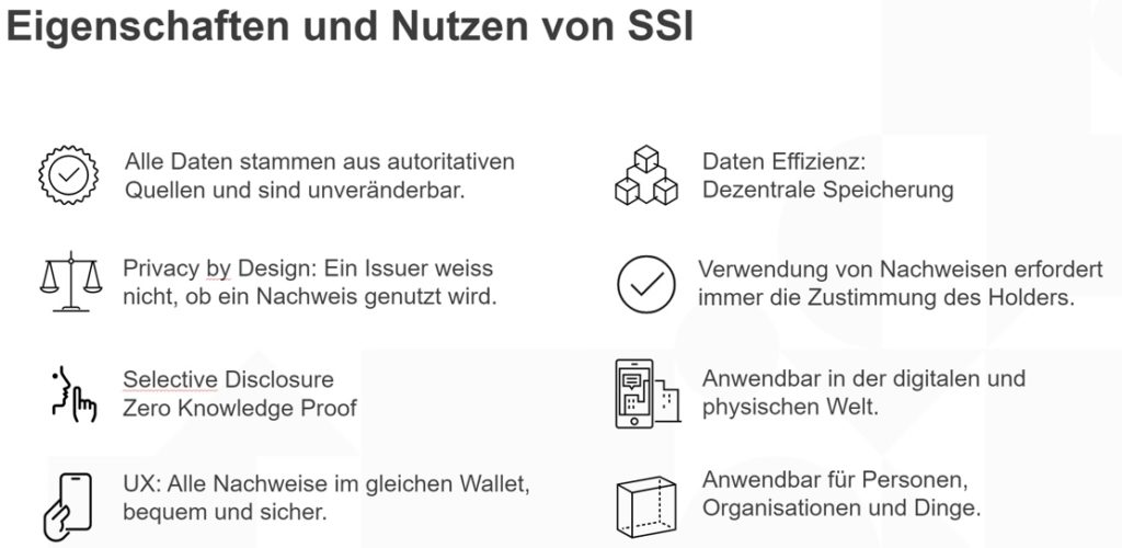 Eigenschaften und Nutzen von SSI